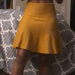 Zara Knit Mustard yellow skirt